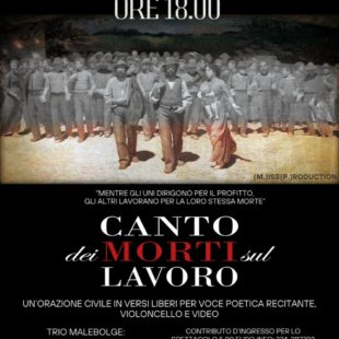 “Canto dei morti sul lavoro” a Venezia il 13 aprile 2025
